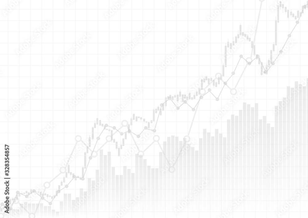Vector : Gray business graphs on white background Vector : Gray business graphs on white background
