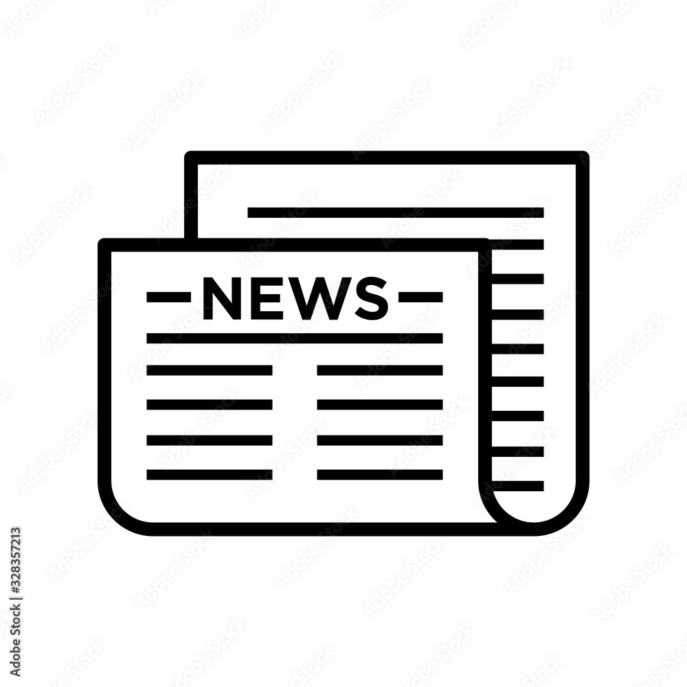 news paper icon vector template news paper icon vector template