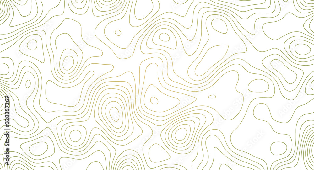 Topographic map editable vector stroke