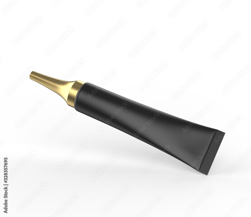 Blank cosmetic tube for for branding and design. 3d render illustration. Blank cosmetic tube for for branding and design. 3d render illustration.