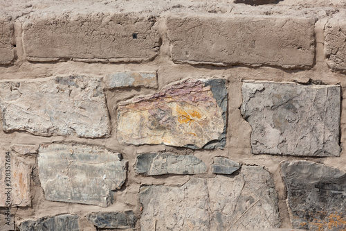 Walls in Pachacamac archeological site