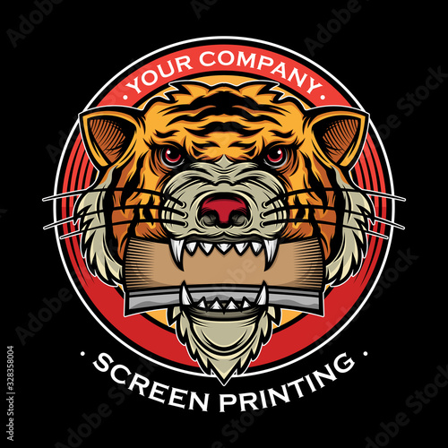 icon screen printing design