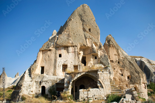 Cappadocia landscape, Goreme village, Turkey