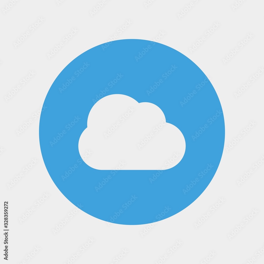 cloud blue sky icon vector cloud blue sky icon vector
