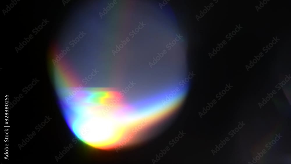 Leaky Rays Lens Flare, Abstract Bokeh Lights Moving. Leaking Reflection of a Glass ...