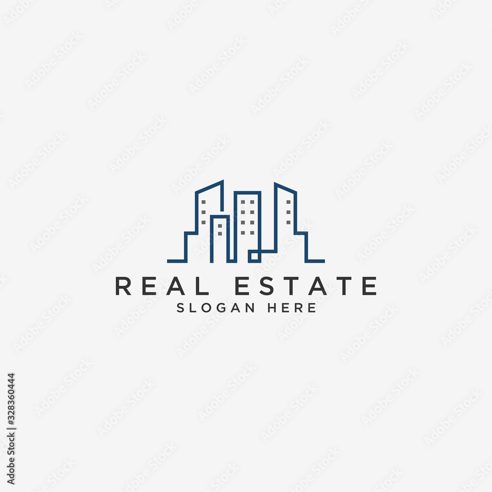 Property Logo and construction icon Vector design Template. Vector Illustrator Eps.10 - Vector