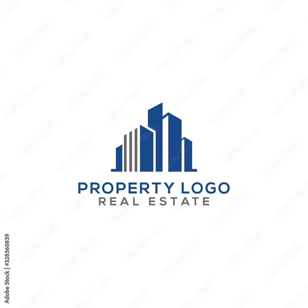 Property Logo and construction icon Vector design Template. Vector Illustrator Eps.10 - Vector