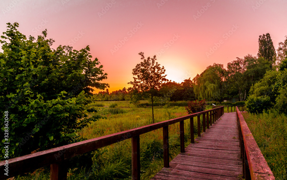 Dortmund Lanstrop am See bei Sonnenaufgang Dortmund Lanstrop am See bei Sonnenaufgang