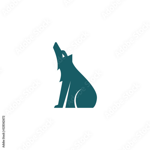 Wolf Logo Template. Vector Illustrator.