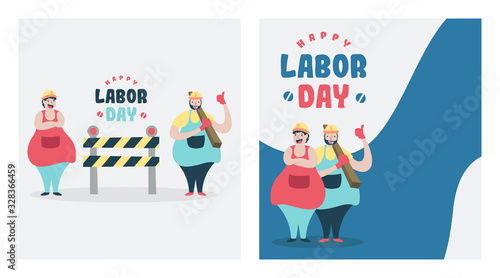 Happy labor day illustration vector