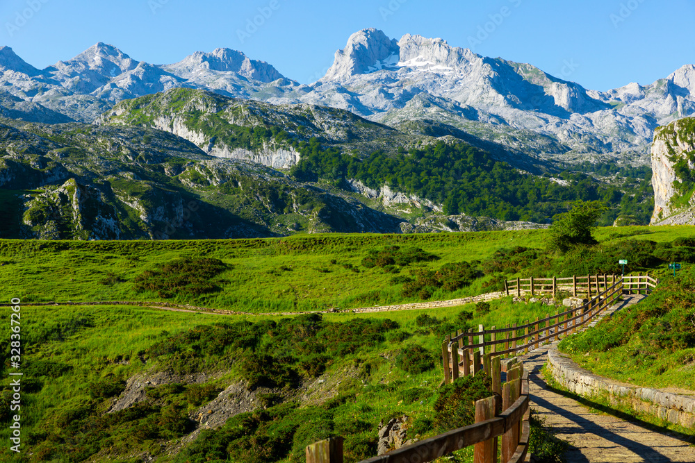 Mountain landscape of Picos de Europa, Spain