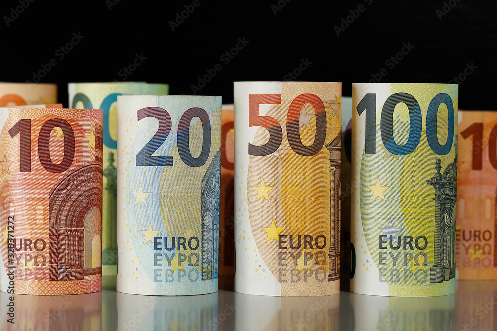 The concept and idea of the Euro money The concept and idea of the Euro money