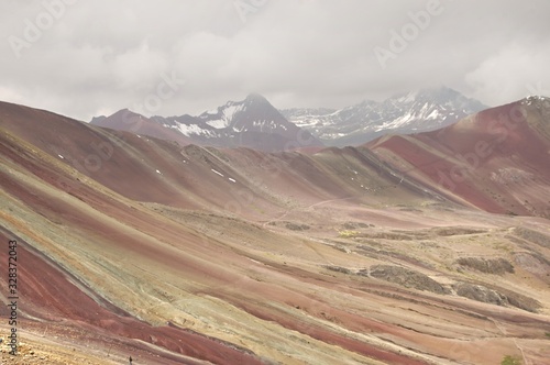 Rainbow Mountain, is a mountain in Peru with an altitude of 5,200 meters above sea level in the Cusco Region
