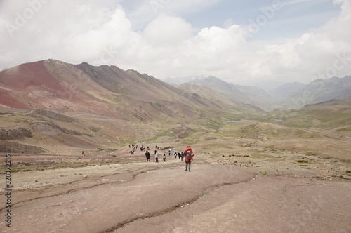 Rainbow Mountain, is a mountain in Peru with an altitude of 5,200 meters above sea level in the Cusco Region