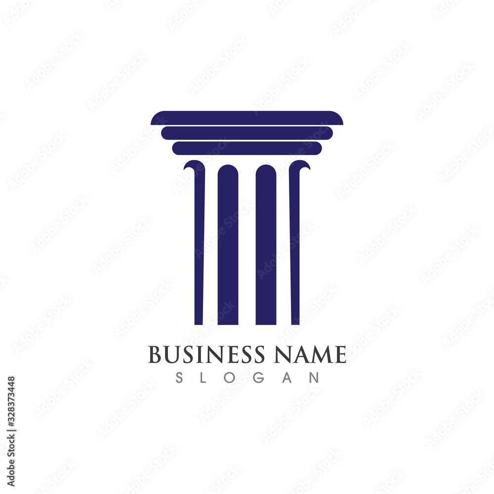 Column Logo or symbol creative Template illustration vector design