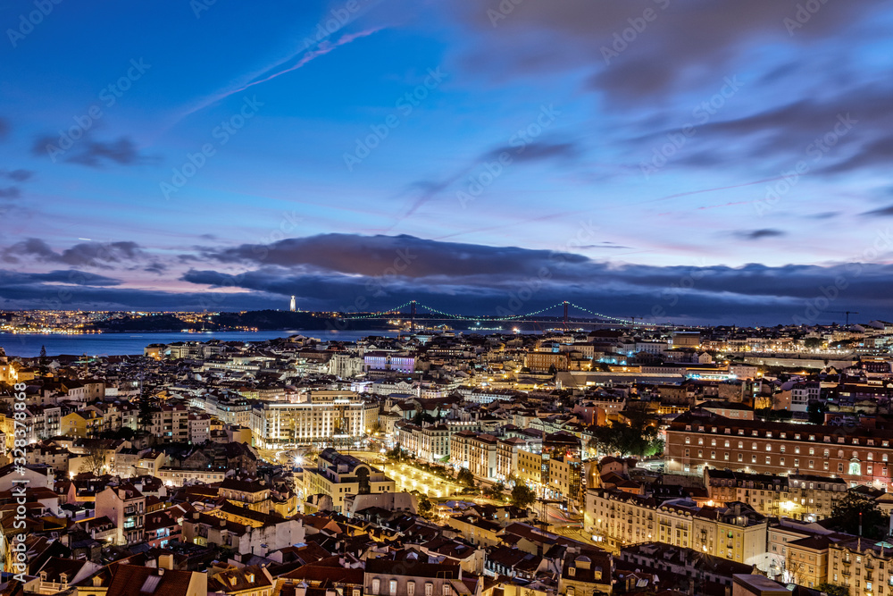 Obraz Lisboa, vista do Senhora do Monte