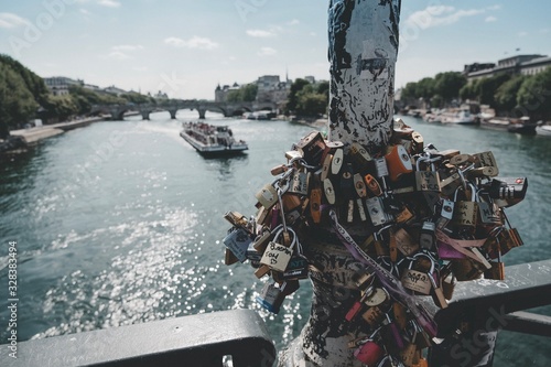 Bridge with love locks