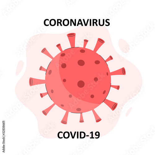 Corona Virus 2020. Novel coronavirus (2019-nCoV). Corona virus in Wuhan. China. Global Spread. Quarantine. Concept of stopping corona virus. Disease germ, pathogen organism, infectious. Vector