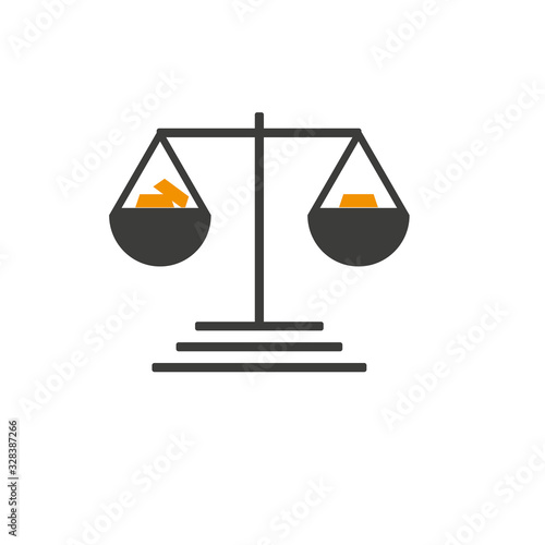 mechanical scales icon. Element of minimalistic for mobile concept and web apps icon. Glyph, flat icon for website design and development, app development