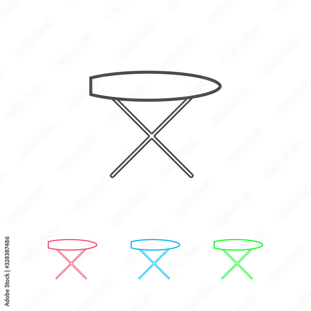 Ironing board icon flat. Ironing board icon flat.