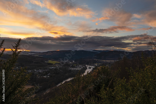 Sunset over Dunkeld 