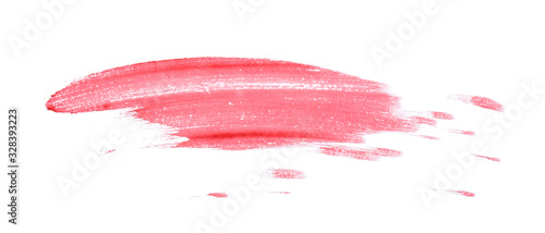 Smeared blood on white back...