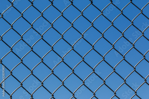 Fence background from metal wire
