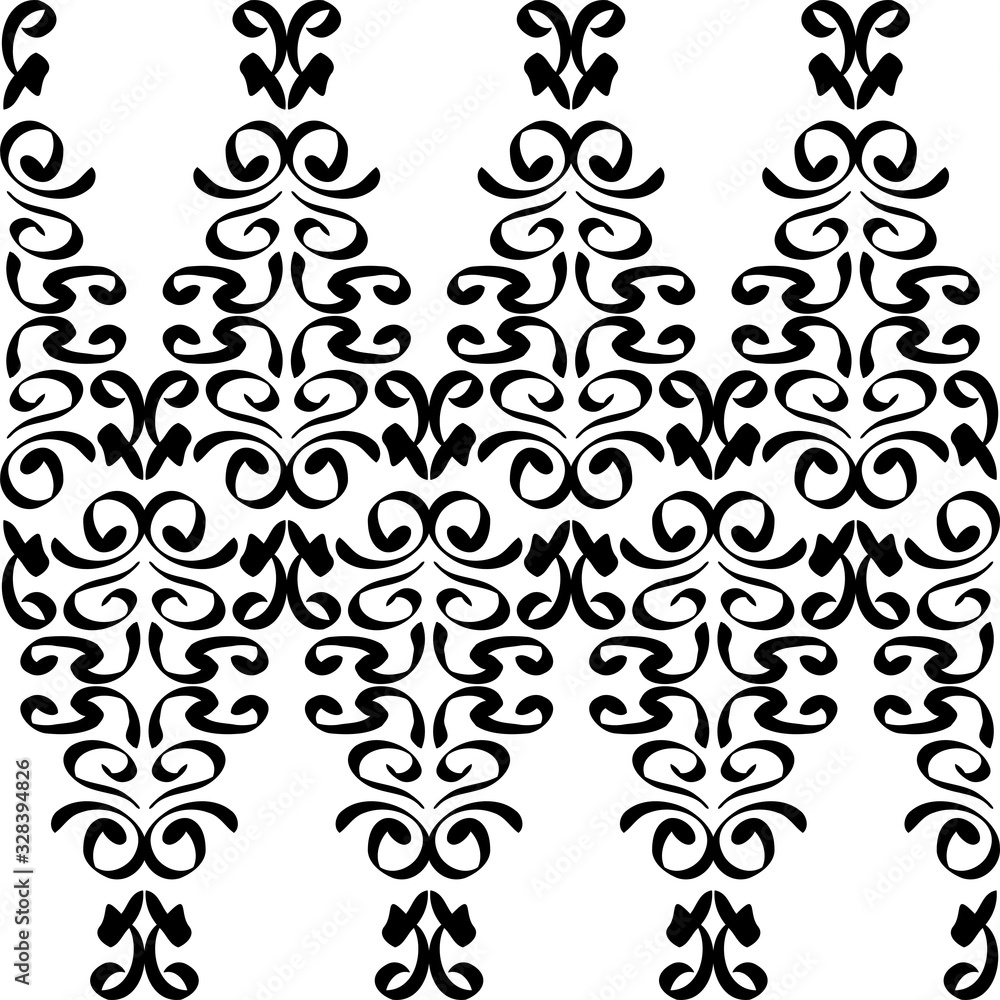 Openwork pattern, black lines. Suitable for various backgrounds, printing on fabric, wallpaper Openwork pattern, black lines. Suitable for various backgrounds, printing on fabric, wallpaper