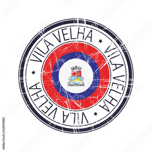 City of Vila Velha, Brazil vector stamp