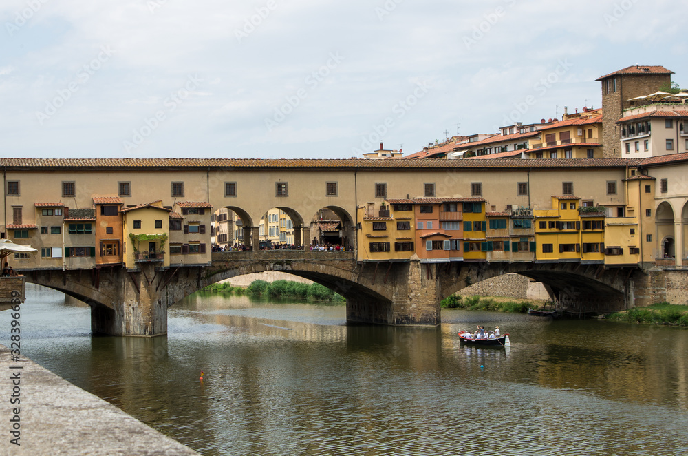 View of the Ponte Vecchio, Florence, Italy 