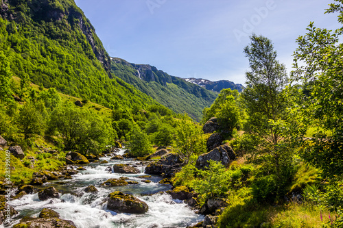 mountain trail in Folgefonna National Park in Norway © tmag