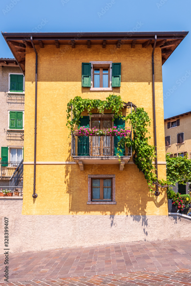 Houses in suburb at Summer in the Italy. Luxury houses with nice landscape. Houses in suburb at Summer in the Italy. Luxury houses with nice landscape.