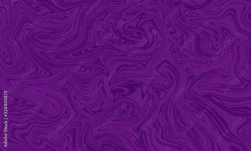 Fototapeta premium Shades of purple background with swirling marble effect pattern using liquify. Vector has copy space with room for text and images. Great for backdrops, banners and textile.