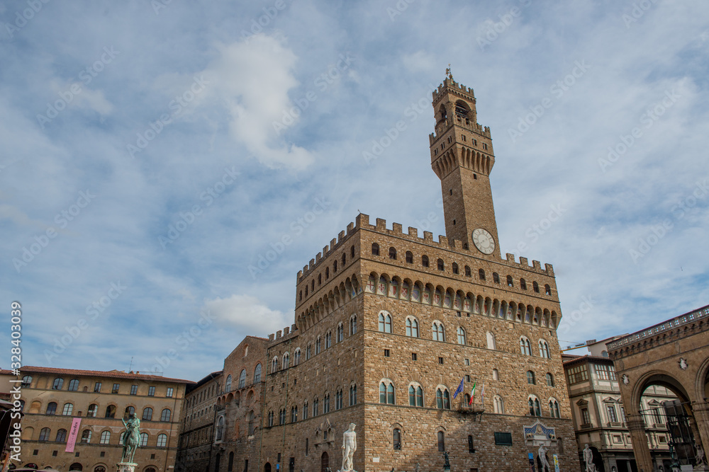 Piazza della Signoria is the central square of Florence,