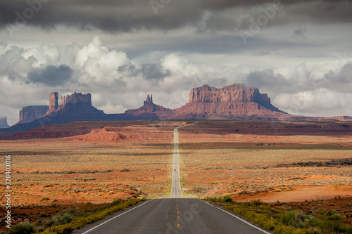 Monument Valley, Forest Gump Point, Highway, Road, USA, Arizona, Utah