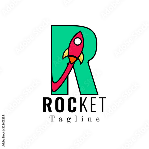 rocket brand logo , suitable for your business logo