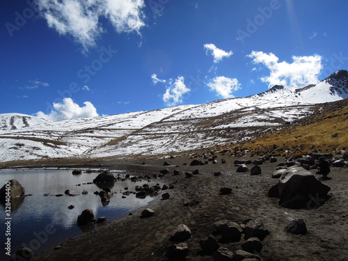 Amazing Landscape in Nevado de Toluca, México. Mountains And Snow