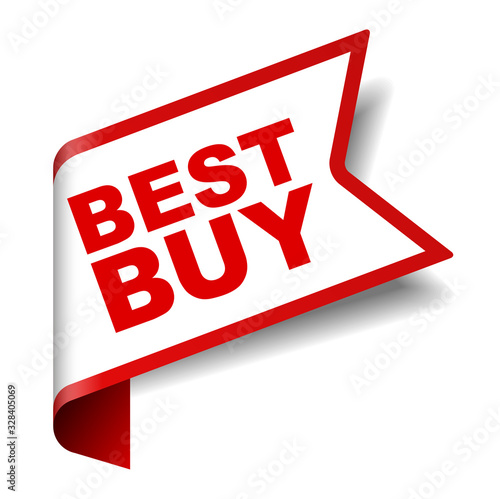 red vector banner best buy