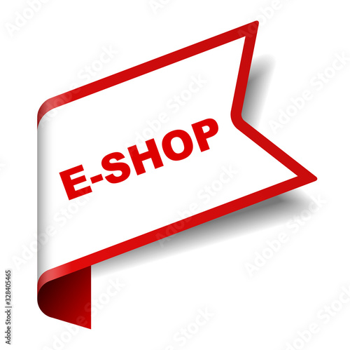 red vector banner eshop