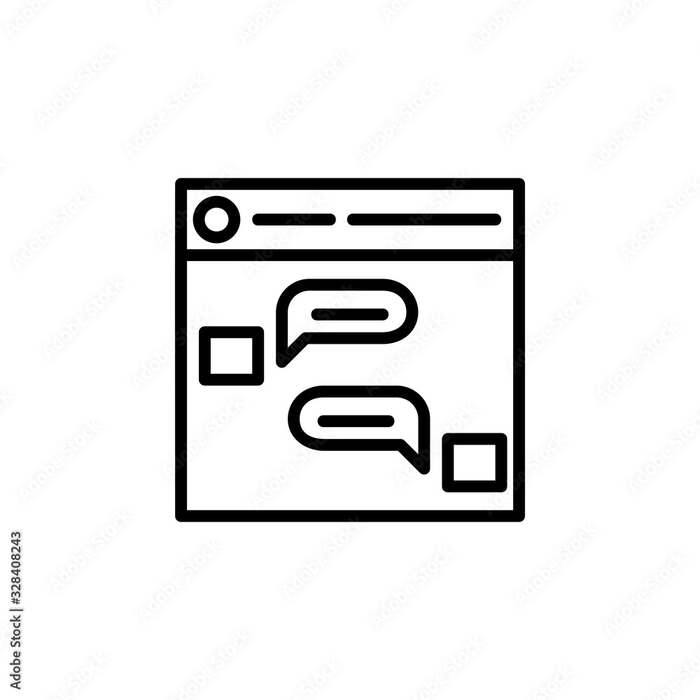 Fototapeta premium private group icon. Online Learning icon. Perfect for application, web, logo and presentation template. icon design line style