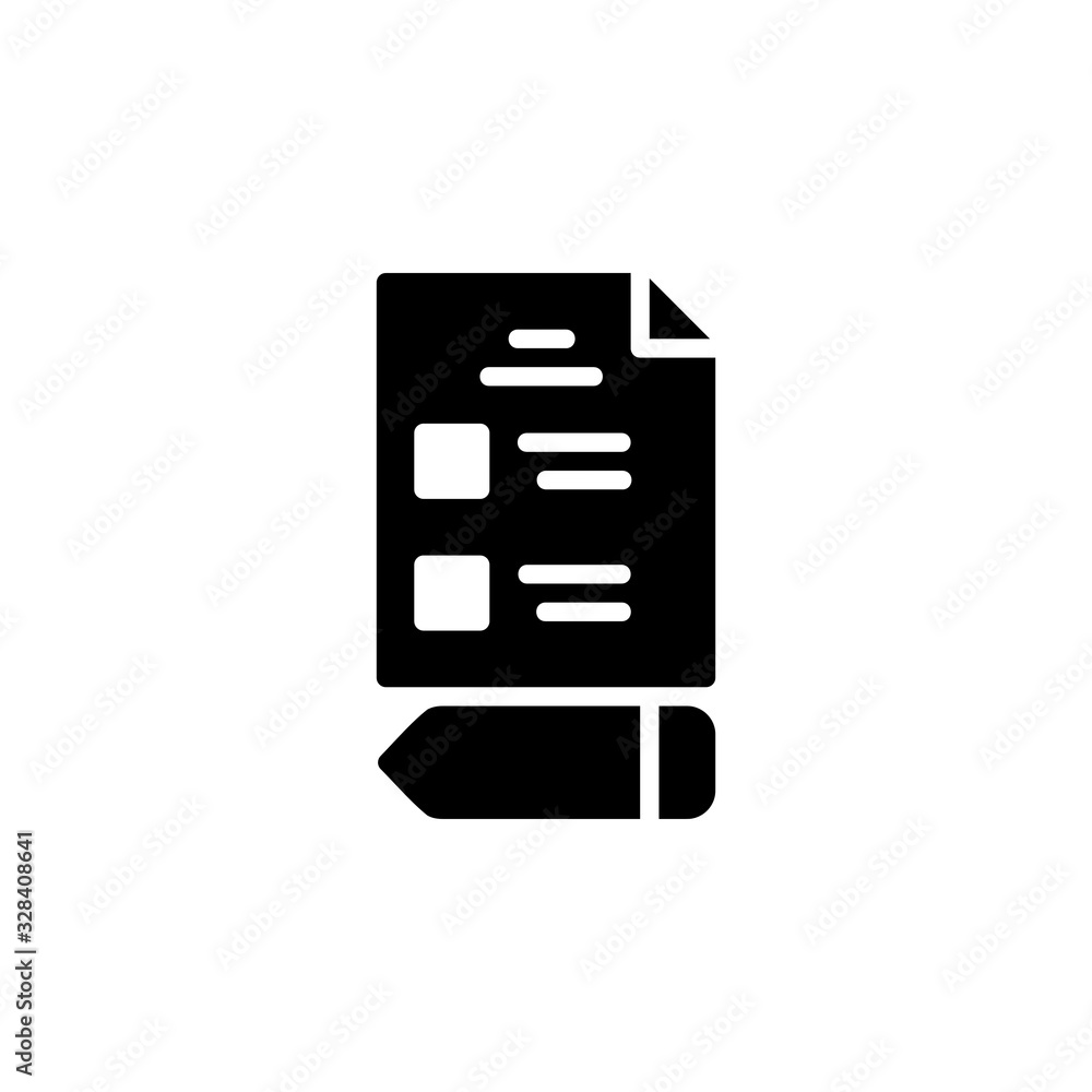 test icon. online learning and course icon. Perfect for application, web, logo and presentation template. icon design solid style test icon. online learning and course icon. Perfect for application, web, logo and presentation template. icon design solid style