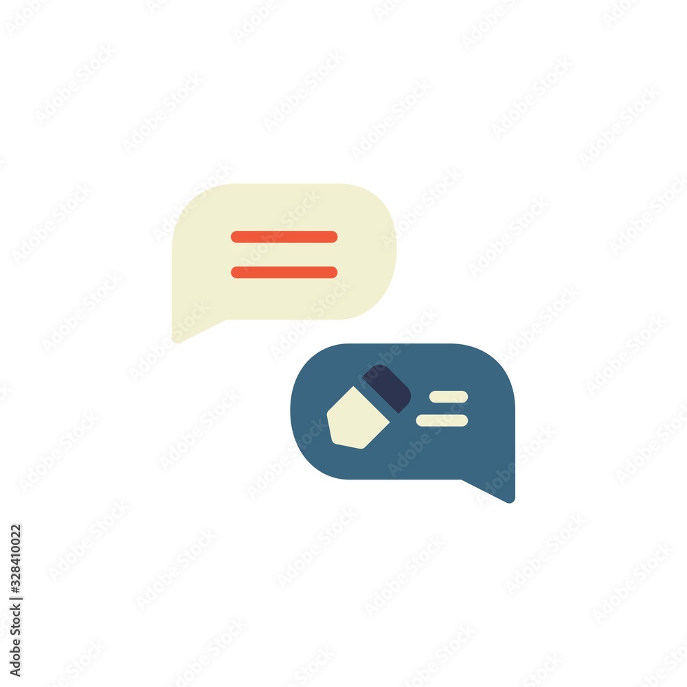 message icon. online learning icon. perfect for application, web, logo and presentation template. icon design flat style message icon. online learning icon. perfect for application, web, logo and presentation template. icon design flat style