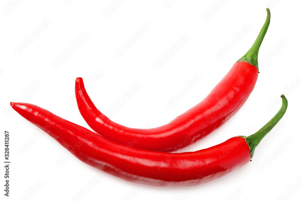 red hot chili peppers isolated on white background red hot chili peppers isolated on white background
