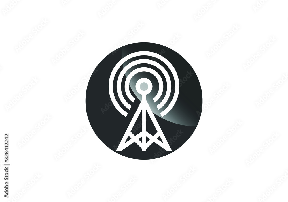WiFi symbol. Wireless internet connection or hotspot sign. Outline modern design element. WiFi symbol. Wireless internet connection or hotspot sign. Outline modern design element.