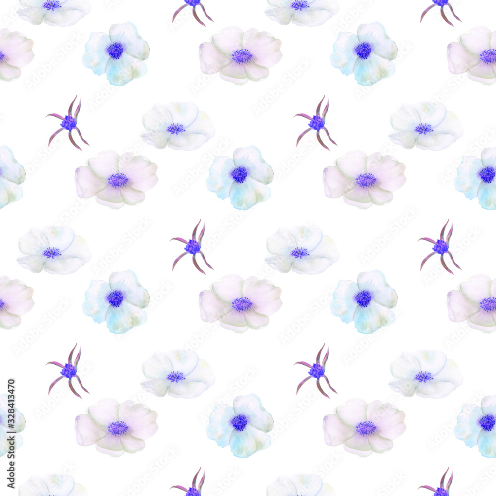 Seamless pattern. Flowers and fruits of rose hips Watercolor. Flower illustrations. Bohemian bouquets of flowers, wreaths, wedding compositions, anniversary, birthday, invitations greeting cards Seamless pattern. Flowers and fruits of rose hips Watercolor. Flower illustrations. Bohemian bouquets of flowers, wreaths, wedding compositions, anniversary, birthday, invitations greeting cards