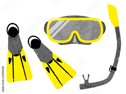 illustration of resorts and sea