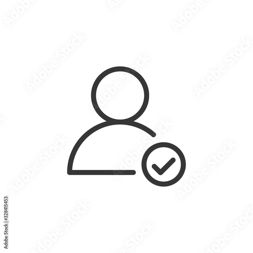 Profile Mark Icon Vector Illustration