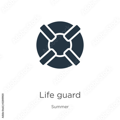 Life guard icon vector. Trendy flat life guard icon from summer collection isolated on white background. Vector illustration can be used for web and mobile graphic design, logo, eps10