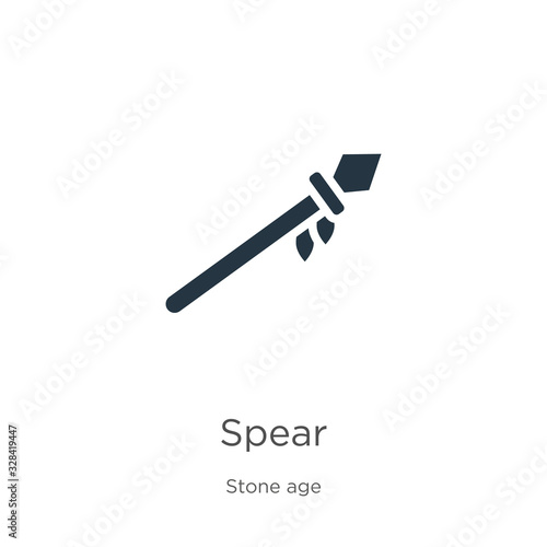 Spear icon vector. Trendy flat spear icon from stone age collection isolated on white background. Vector illustration can be used for web and mobile graphic design  logo  eps10