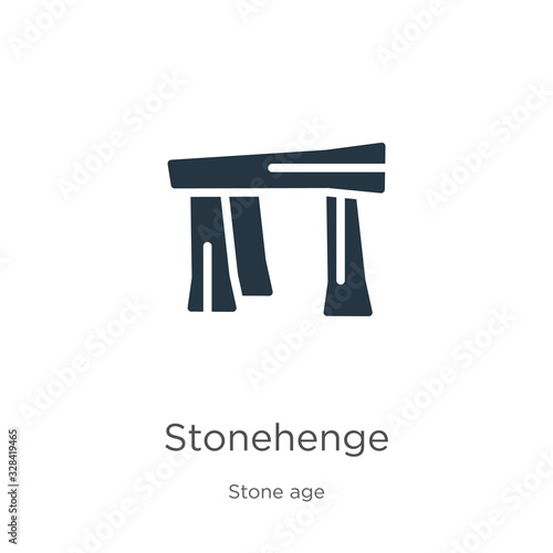 Stonehenge icon vector. Trendy flat stonehenge icon from stone age collection isolated on white background. Vector illustration can be used for web and mobile graphic design, logo, eps10